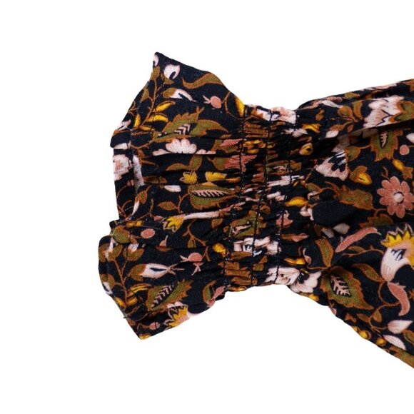 Knox Rose Black Long Sleeve Floral Top NWT Size XS #517 - Picture 14 of 14